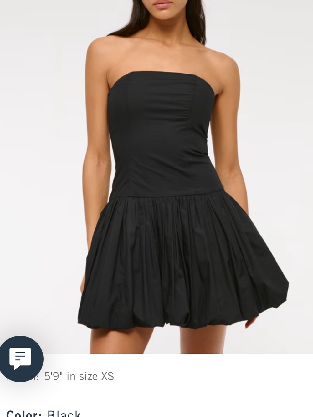 Abercrombie and Fitch Bubble-Hem Mini Dress